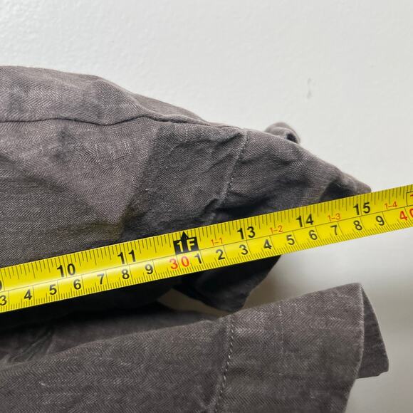 Pas de Calais 100% Linen Brown Wash Tailored Jacket Size L - Picture 5 of 6